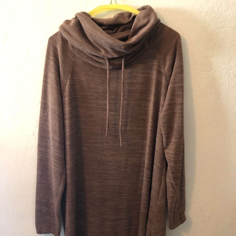 SOLD: Brown Knee Length Sweater Dress